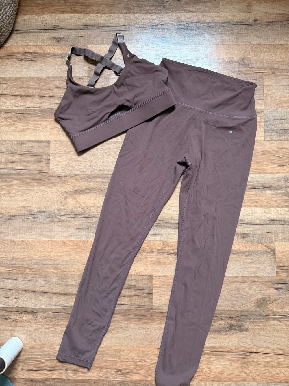 Love fitness Matching Brown Set